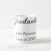 Graduate Class of 20XX simple minimale Abschluss m Kaffeetasse (Mittel)