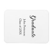 Graduate Class of 20XX simple minimale Abschluss m Magnet (Horizontal)
