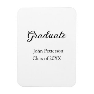Graduate Class of 20XX simple minimale Abschluss m Magnet