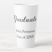 Graduate Class of 20XX simple minimale Abschluss m Milchtasse (Vorderseite)