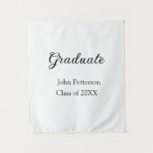 Graduate Class of 20XX simple minimale Abschluss m Wandteppich (Vorderseite)