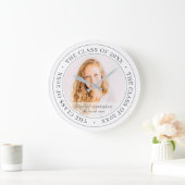 Graduate Class of 20XX Simple Modern Custom Foto Große Wanduhr (Zuhause)