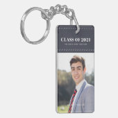 Graduate Class of 20XX Stitch Foto Abschluss Schlüsselanhänger (Vorderseite links)