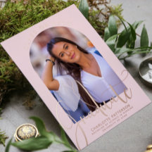 Graduate Class of Abschluss Arch Foto Rose Gold