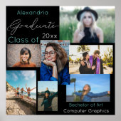 Graduate Class of Custom Foto Collage 2 Poster (Vorne)