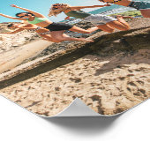 Graduate Class of Foto 3 - Rose Gold Glitzer Poster (Ecke)