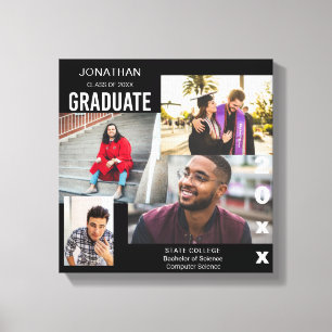 Graduate Class of Foto Collage 2 Leinwanddruck