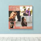 Graduate Class of Foto Collage Pink Glitzer Leinwanddruck (Insitu (Holzboden))