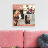 Graduate Class of Foto Collage Pink Glitzer Leinwanddruck (Insitu (Wohnzimmer))