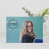 Graduate Class of Foto Einladungen (Stehend Vorderseite)