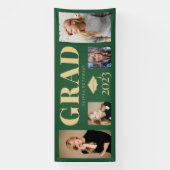 Graduate Class of Green Gold Foto 2023 Banner (Vertikal)