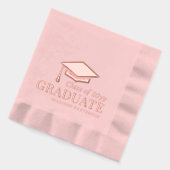 Graduate Class of Personalisiert Name Abschluss Servietten Mit Folie (Links)