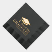 Graduate Class of Personalisiert Name Abschluss Servietten Mit Folie (Rechts)