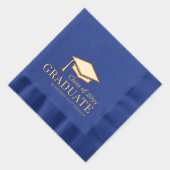 Graduate Class of Personalisiert Name Abschluss Servietten Mit Folie (Rechts)