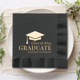 Graduate Class of Personalisiert Name Abschluss Servietten Mit Folie