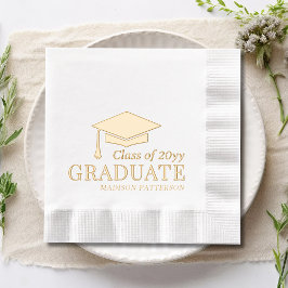 Graduate Class of Personalisiert Name Abschluss Servietten Mit Folie