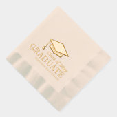 Graduate Class of Personalisiert Name Abschluss Servietten Mit Folie (Rechts)