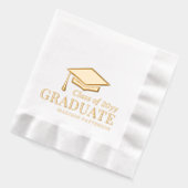 Graduate Class of Personalisiert Name Abschluss Servietten Mit Folie (Links)