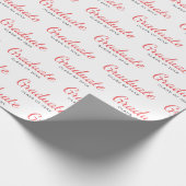 Graduate Class of Simple Modern Abschluss Geschenkpapier (Ecke)