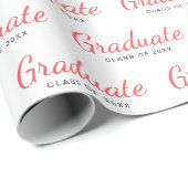 Graduate Class of Simple Modern Abschluss Geschenkpapier (Rolleneckpunkt)