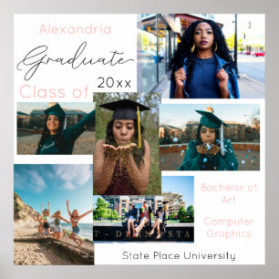 Graduate Class of Uni Foto 3 - White Poster
