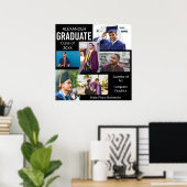 Graduate Class of Uni Foto Collage 4 - Schwarz Poster (Heimbüro)