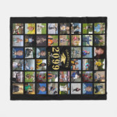 Graduate Class Year 44 Foto Memory Keepake Fleecedecke (Vorderseite (Horizontal))