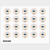 Graduate Classic Round Sticker (Blatt)
