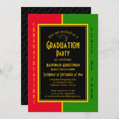 Graduate ConGRATULATIONS Ethnischer Abschluss Einladung (Vorne/Hinten)