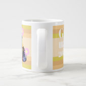 Graduate Daisy Foto Beige Jumbo-Tasse (Rückseite)