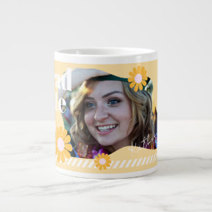 Graduate Daisy Foto Beige Jumbo-Tasse