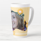 Graduate Daisy Foto Beige Milchtasse (Rechte Ecke)