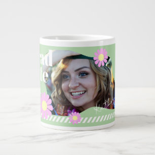 Graduate Daisy Foto Green Jumbo-Tasse