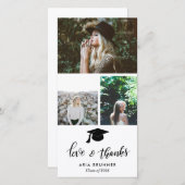 Graduate danke Ihnen drei Foto einfach Ankündigung (Vorne/Hinten)