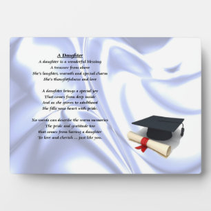 Graduate - Daughter Poem Plaque Fotoplatte