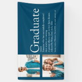 Graduate Definition 2 Foto Modernes Blau Banner (Vertikal)