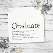 Graduate Definition Fun Modern Serviette