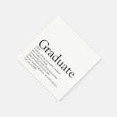 Graduate Definition Fun Modern Serviette (Ecke)
