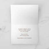 Graduate Definition Herzlichen Glückwunsch Einfach Karte (Innenseite)