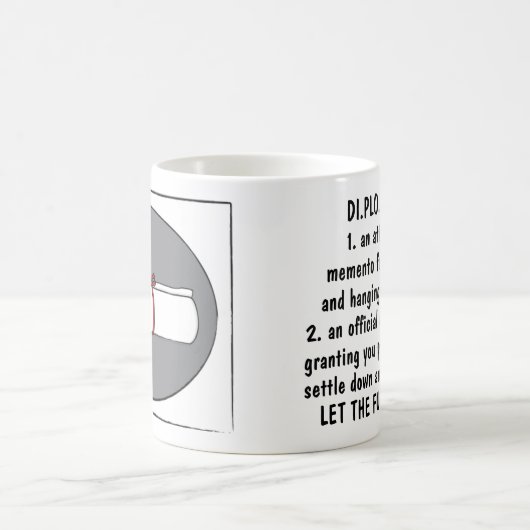 Graduate Diploma Classic White Coffee Tasse (Mittel)