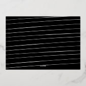 Graduate drei Foto einfache moderne Abschluss Folieneinladung (Rückseite)