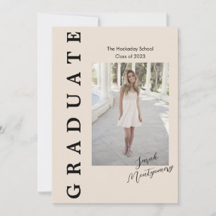 Graduate Edge Announction Card 5 Fotos Einladung