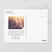 Graduate Elegance Vielen Dank Postkarte (Rückseite)