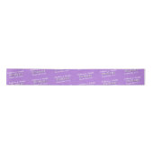 Graduate Elegant Lavender Individuelle Name Satinband (Vorderseite)