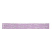 Graduate Elegant Lilac Abschluss Personalisiert Satinband (Vorderseite)