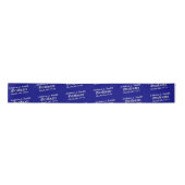 Graduate Elegant Navy Personalisiert Name Datum Satinband (Vorderseite)