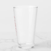 Graduate Elegant Red Script Typografie Glas (Links)