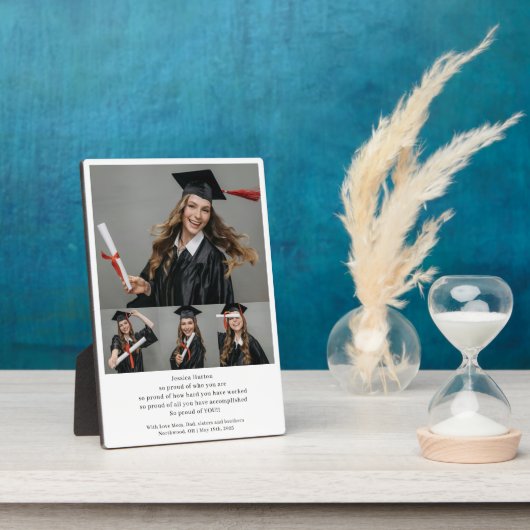 Graduate Family and Friends Graduation Gift Fotoplatte (Seite)