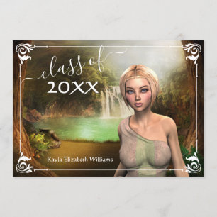 Graduate Fantasy-Themed Graduation Party Einladung