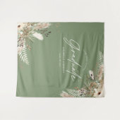 Graduate favorit pampas eucalyptus sage grünes Bud Wandteppich (Vorderseite (Horizontal))